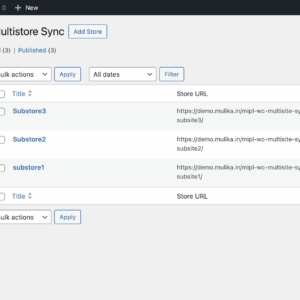MultiStore Sync - Sites