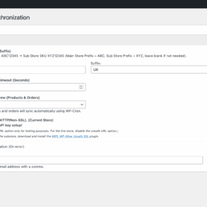 MultiStore Sync - General Settings