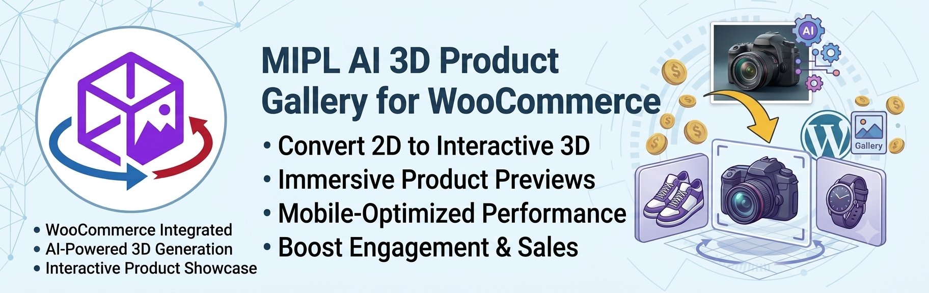 MIPL AI 3D Product Gallery for WooCommerce